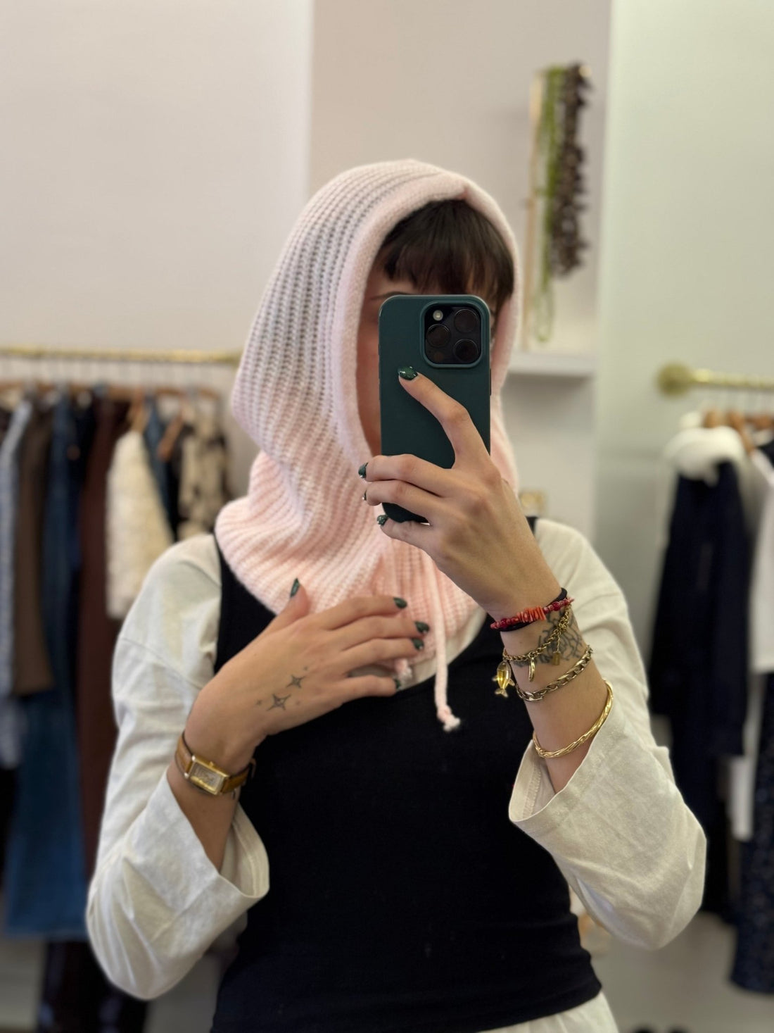 Cagoule rose clair - Léone