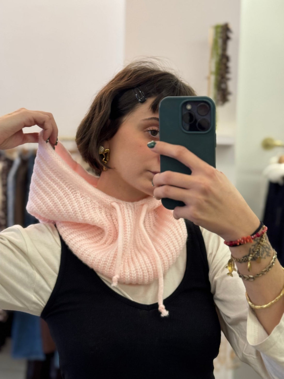 Cagoule rose clair - Léone