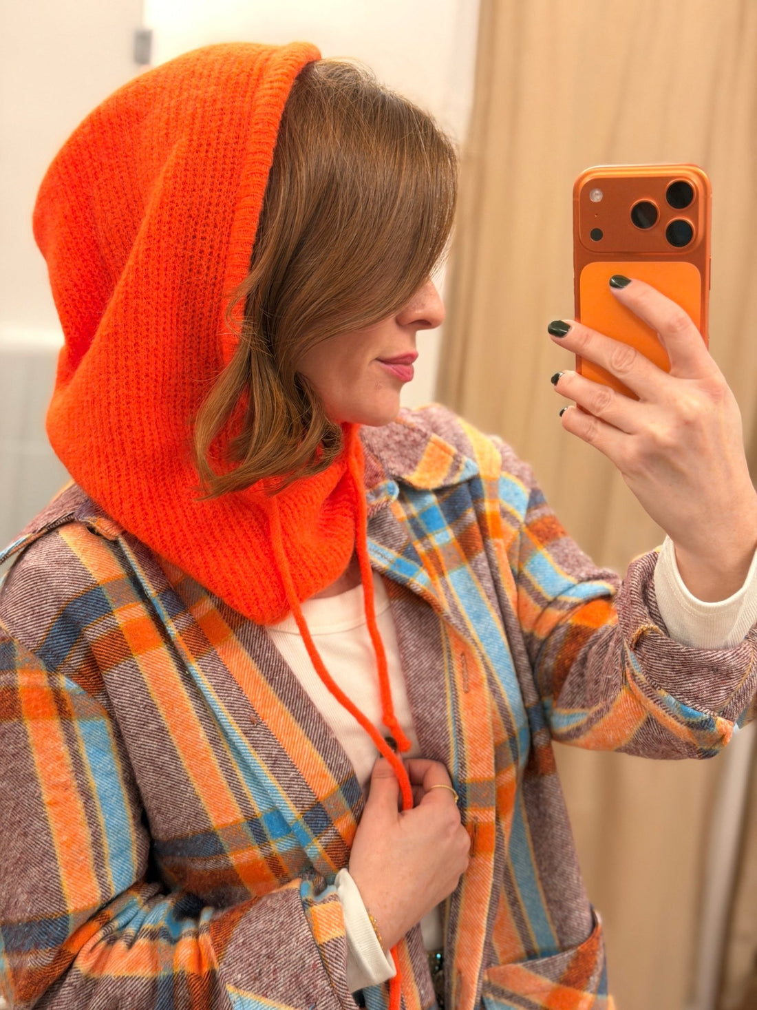 Cagoule ryden orange fluo - Léone