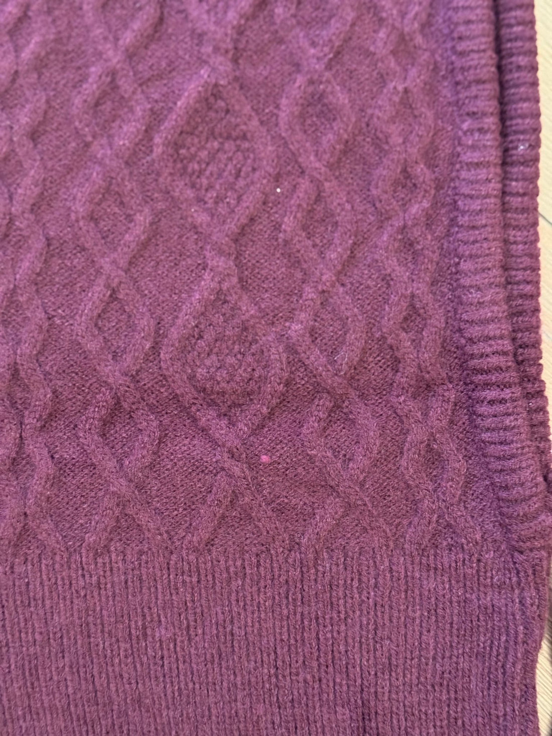 Cagoule tressée bordeaux - Léone