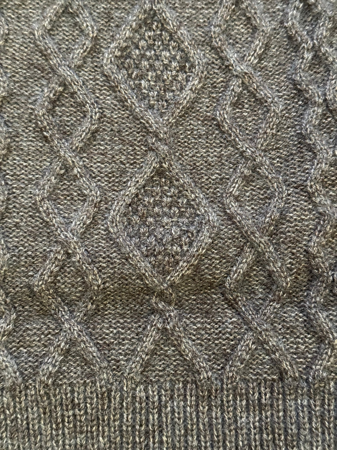 Cagoule tressée grise - Léone