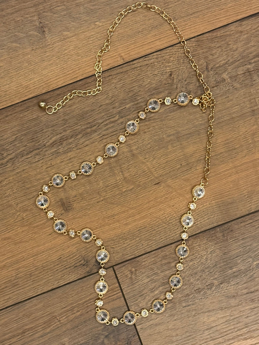 Ceinture chaîne pierres rondes petites et grandes - Léone