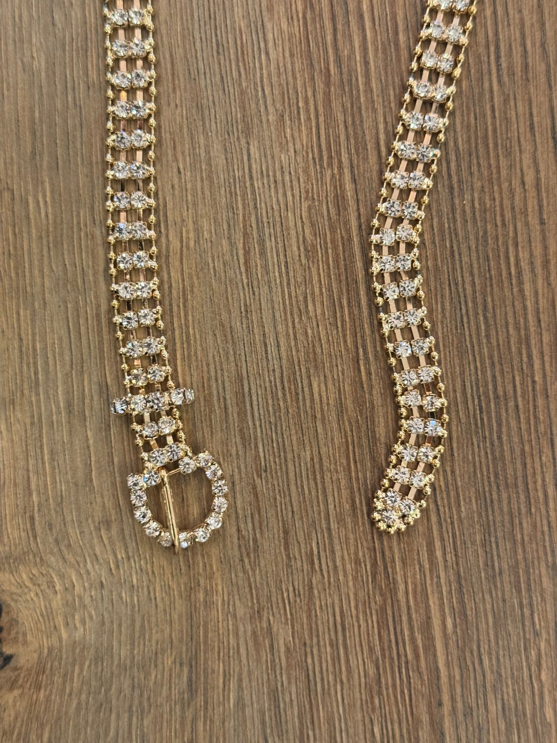 Ceinture dorée à strass - Léone