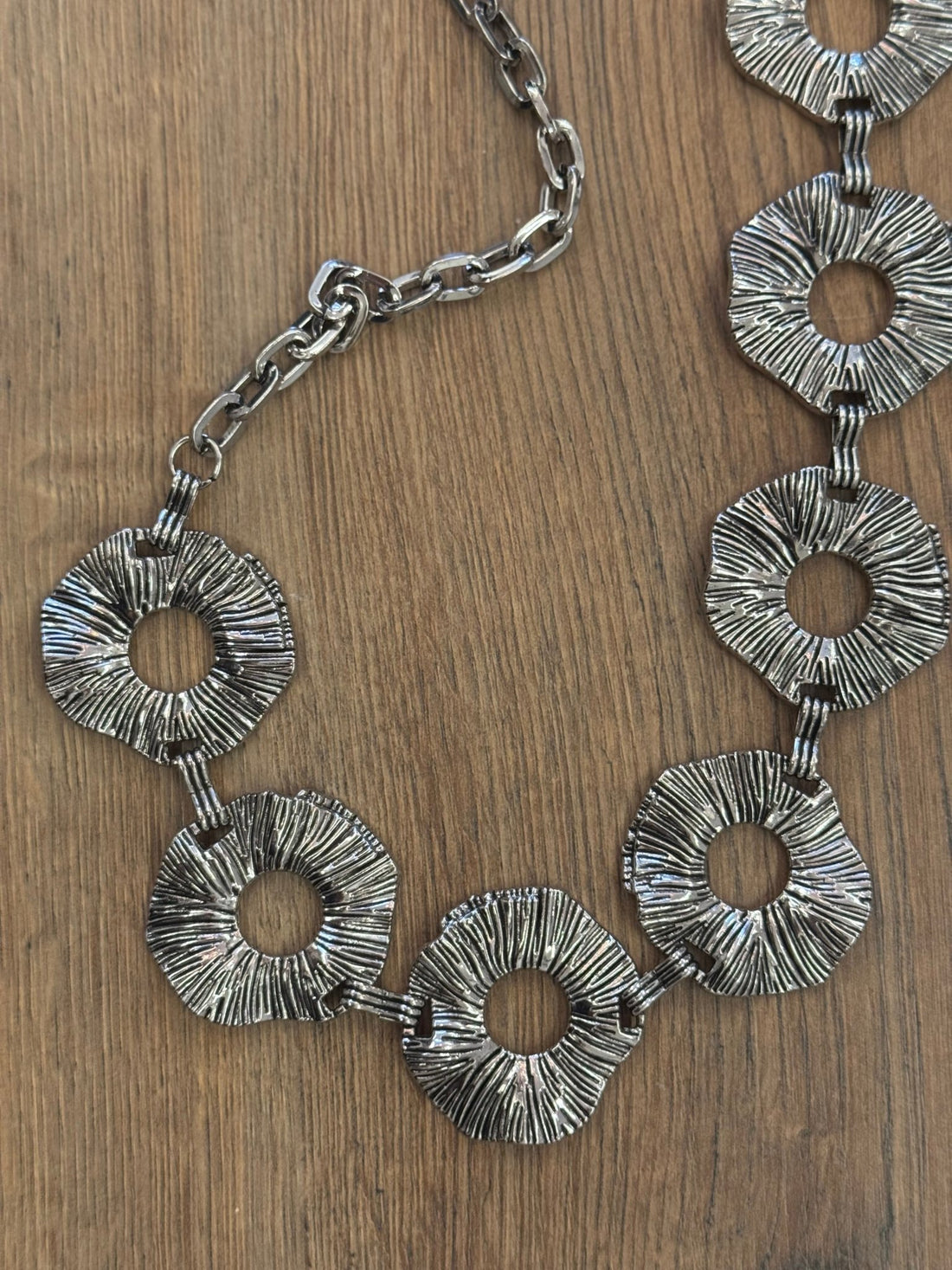 Ceinture en métal argenté - Léone