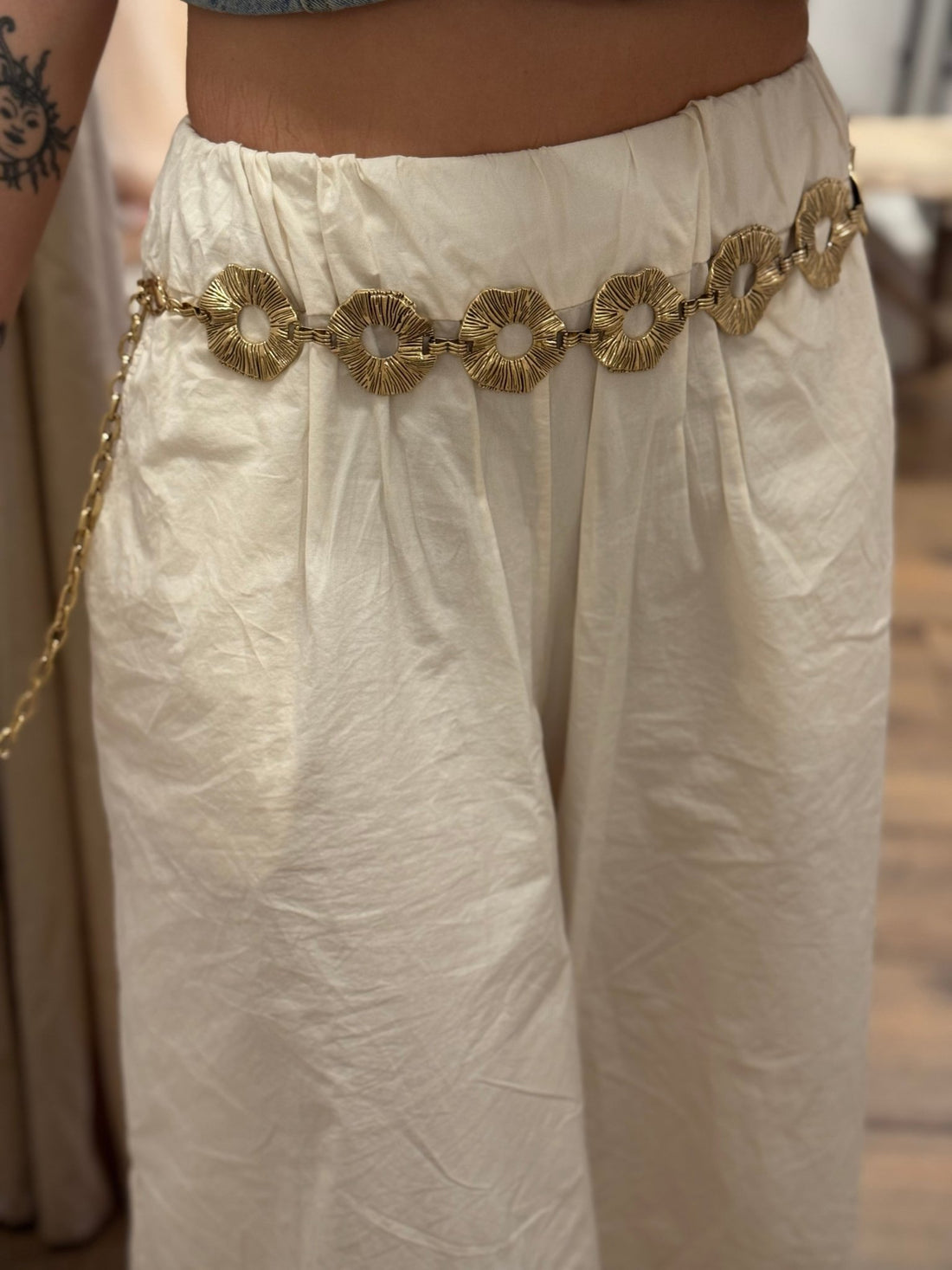 Ceinture en métal doré - Léone