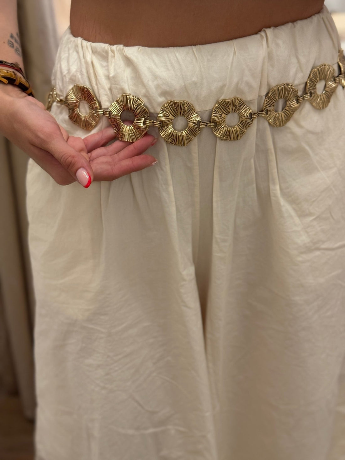 Ceinture en métal doré - Léone