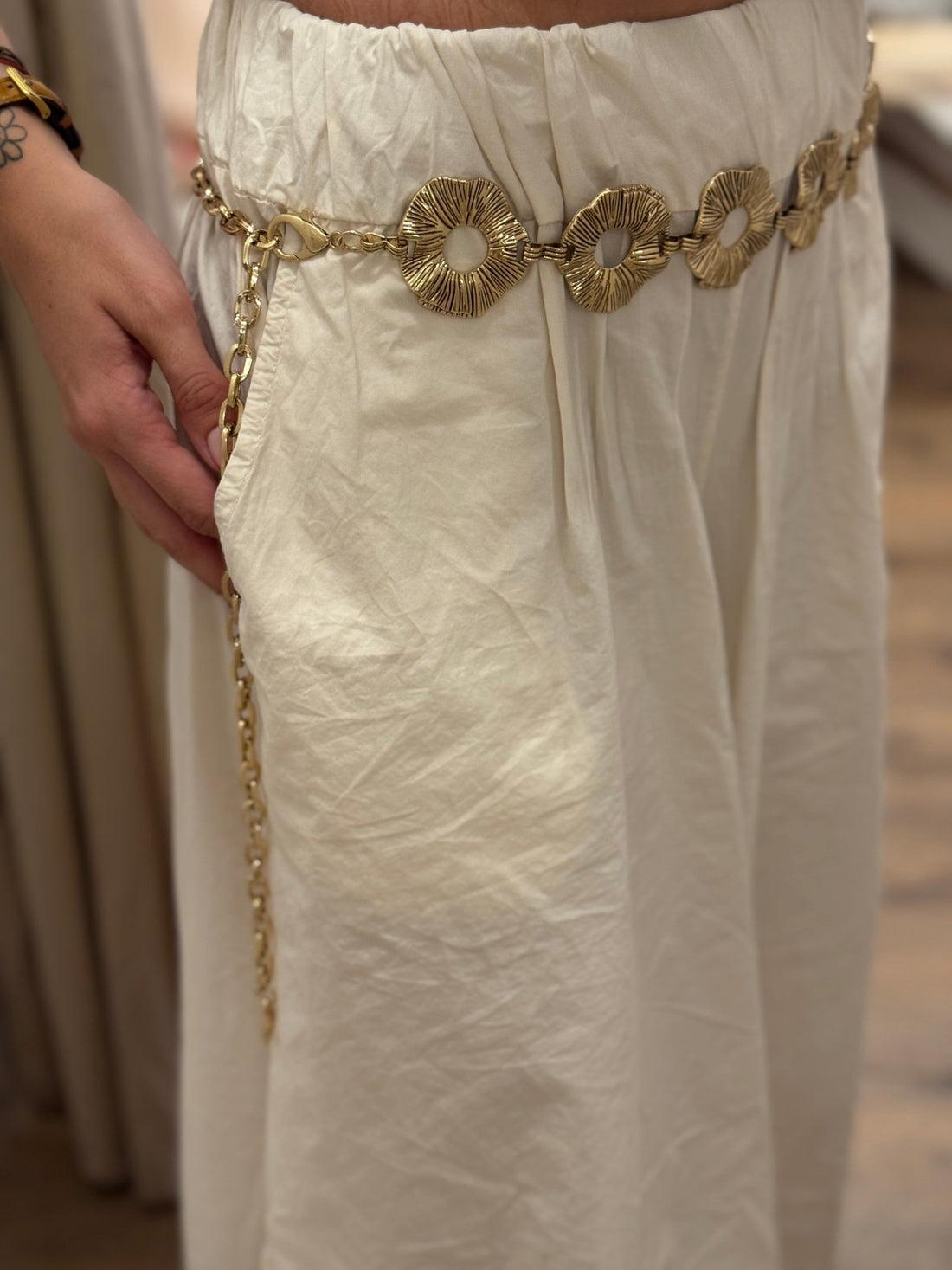 Ceinture en métal doré - Léone