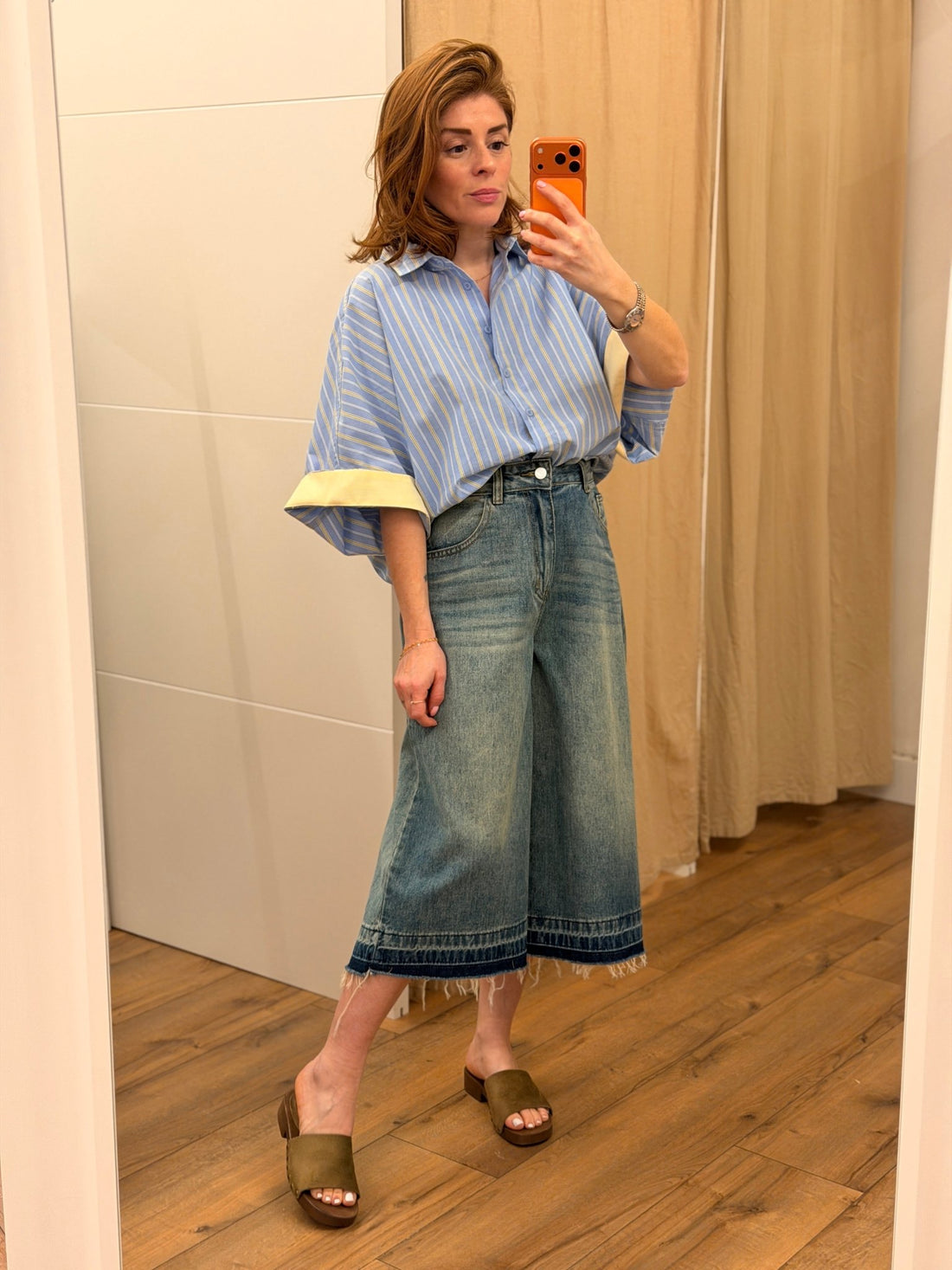 Chemise Beatrice bleu - Léone