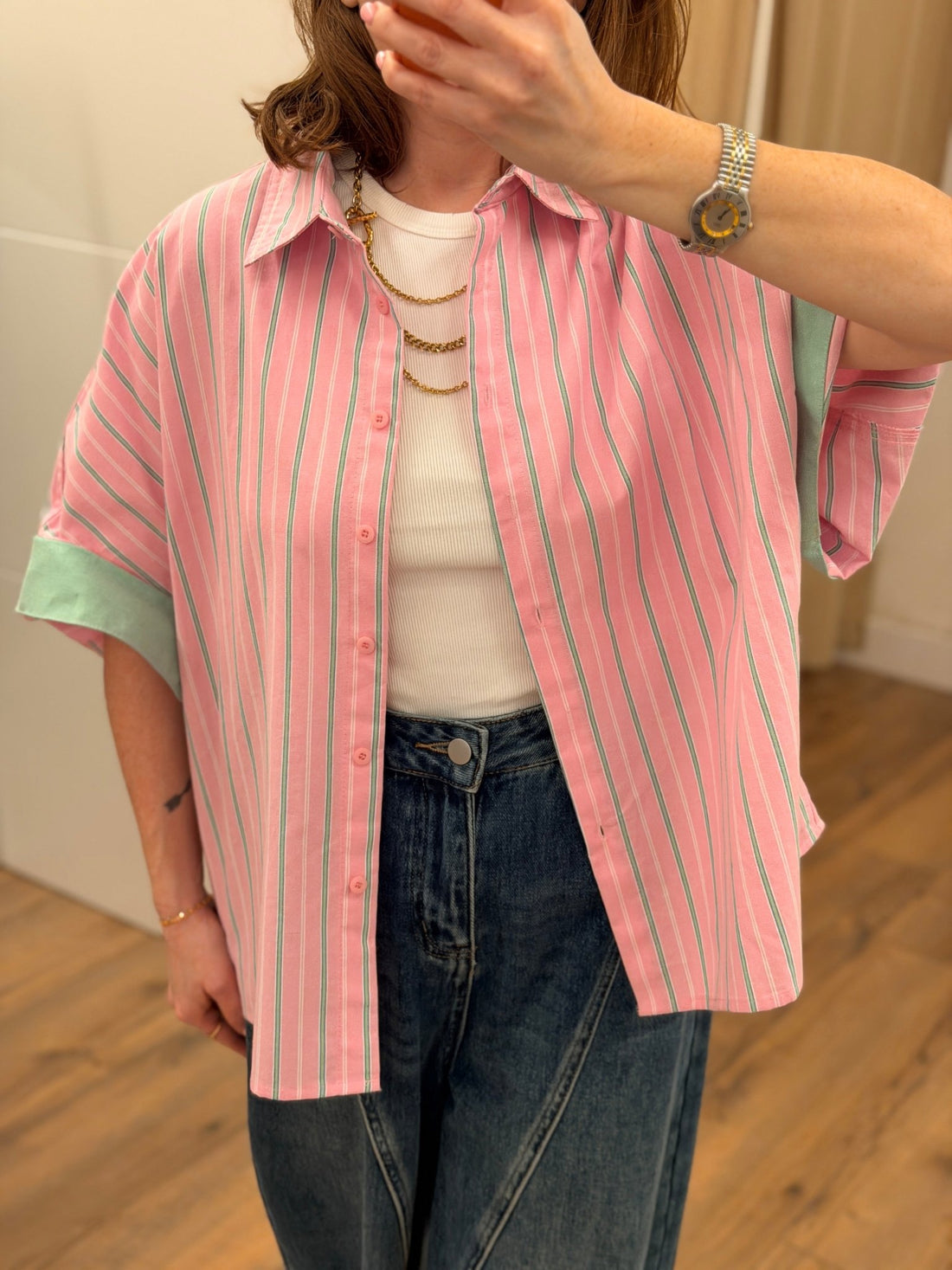 Chemise Beatrice rose - Léone