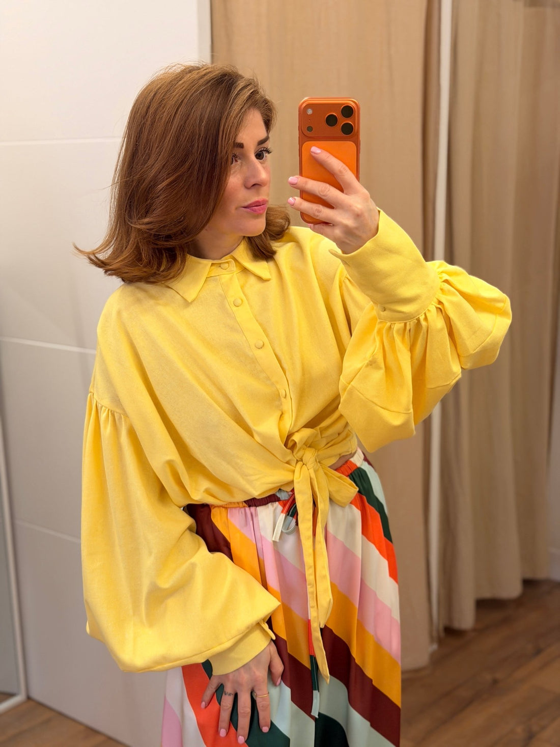 Chemise Betty jaune - Léone