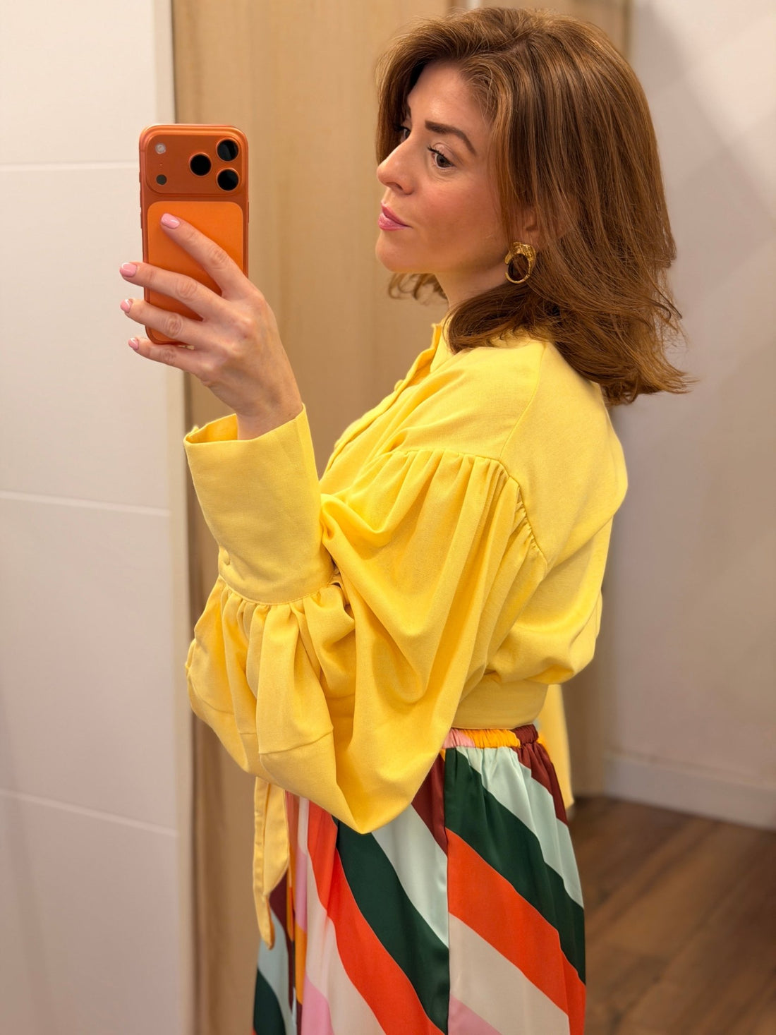 Chemise Betty jaune - Léone