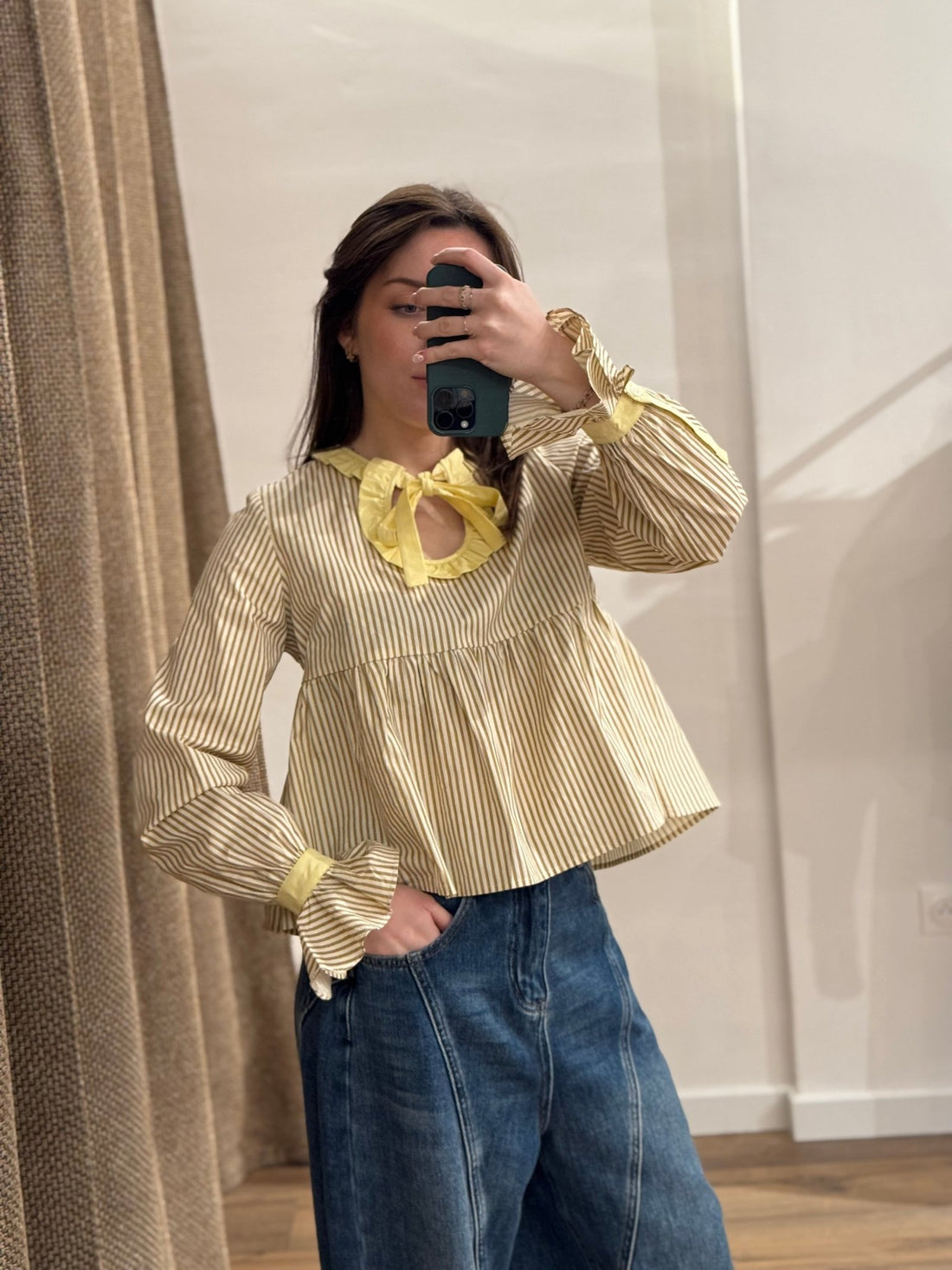 Chemise Carlotta jaune - Léone