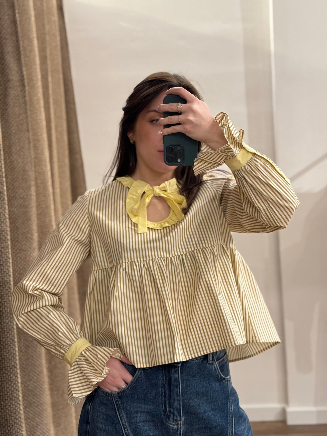 Chemise Carlotta jaune - Léone