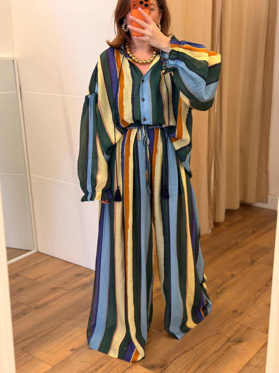 Chemise Curtis bleue - Léone