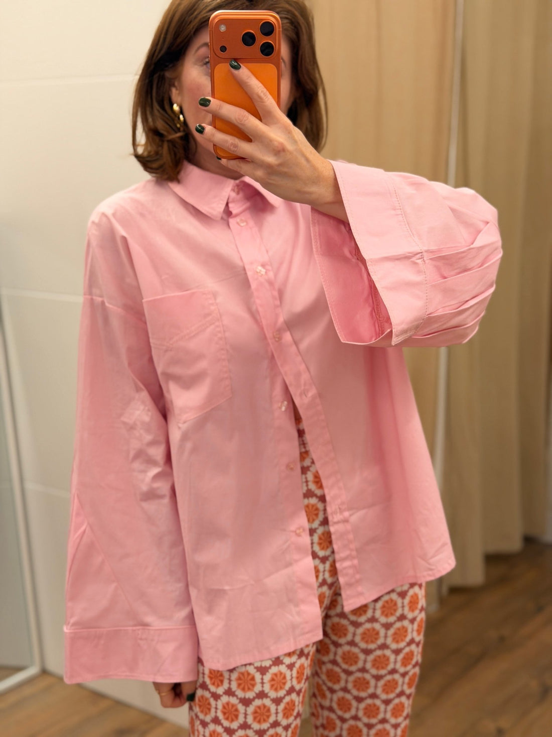 Chemise Fabienne rose - Léone