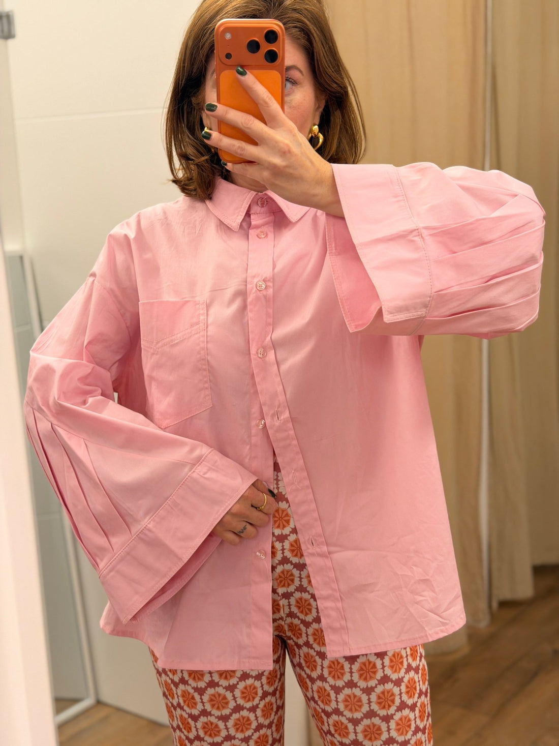 Chemise Fabienne rose - Léone