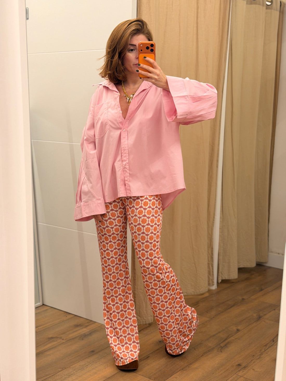 Chemise Fabienne rose - Léone
