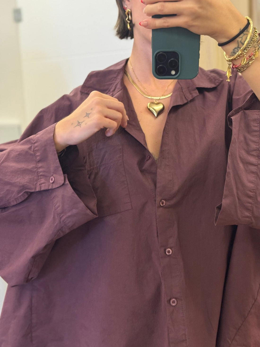 Chemise Gary Bordeaux - Léone
