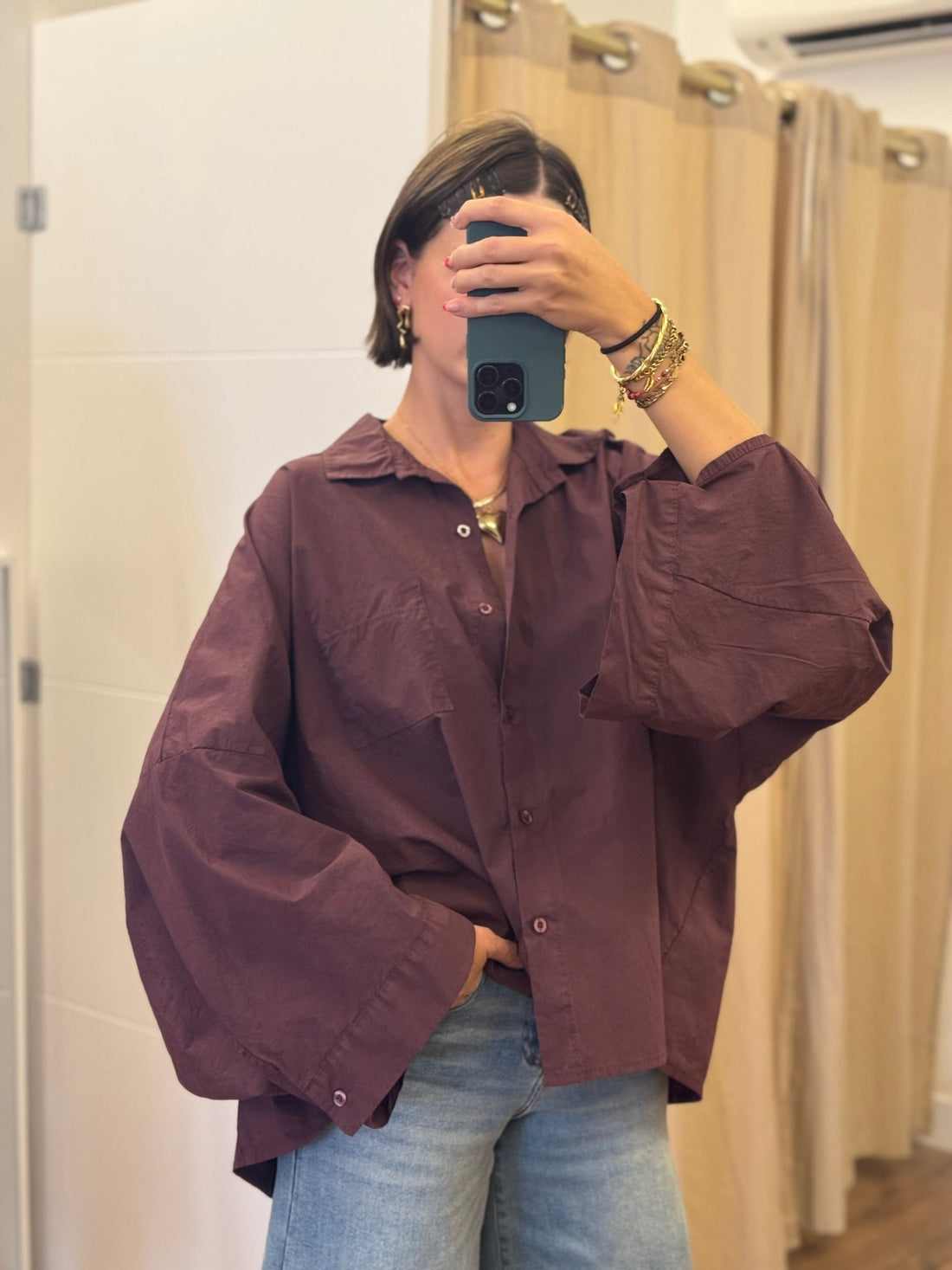 Chemise Gary Bordeaux - Léone