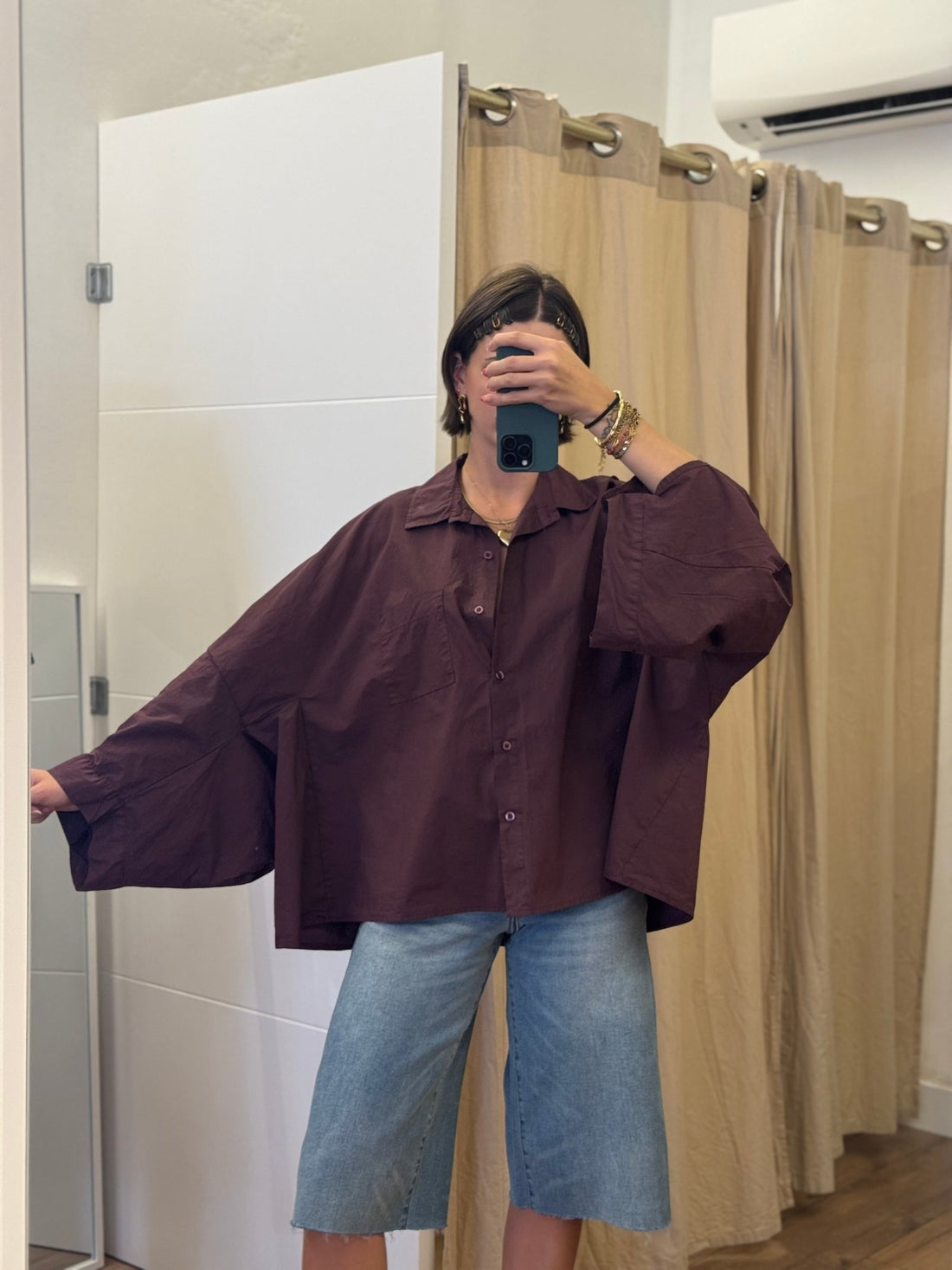 Chemise Gary Bordeaux - Léone