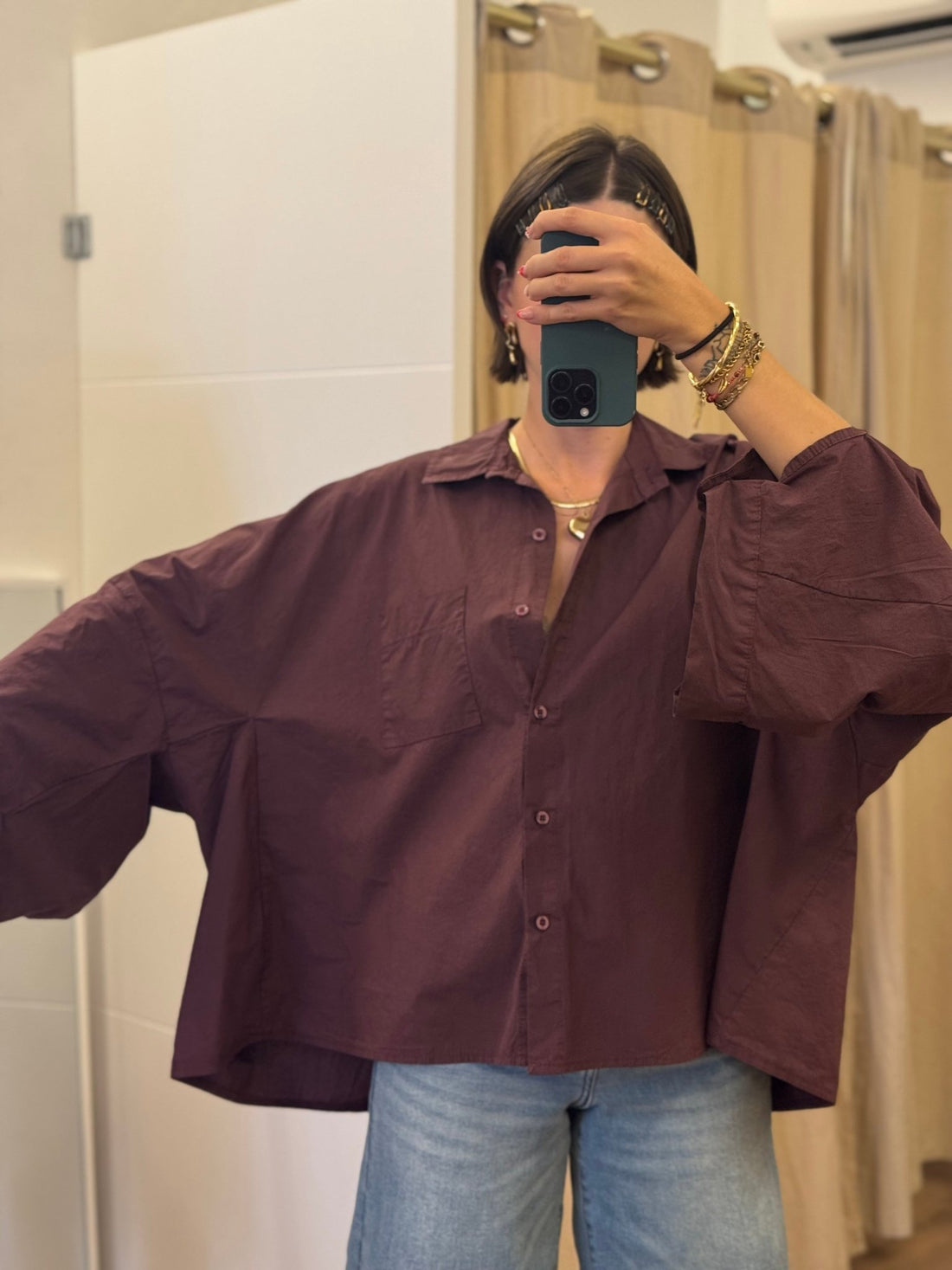 Chemise Gary Bordeaux - Léone