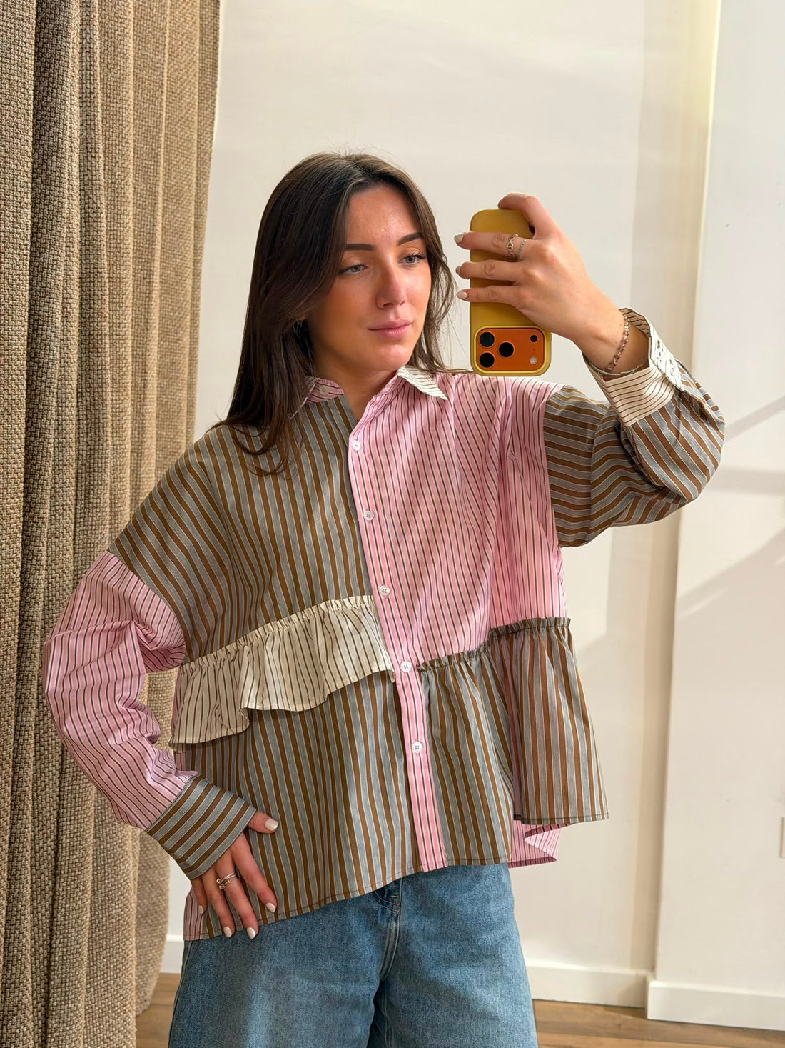 Chemise Irene rose - Léone