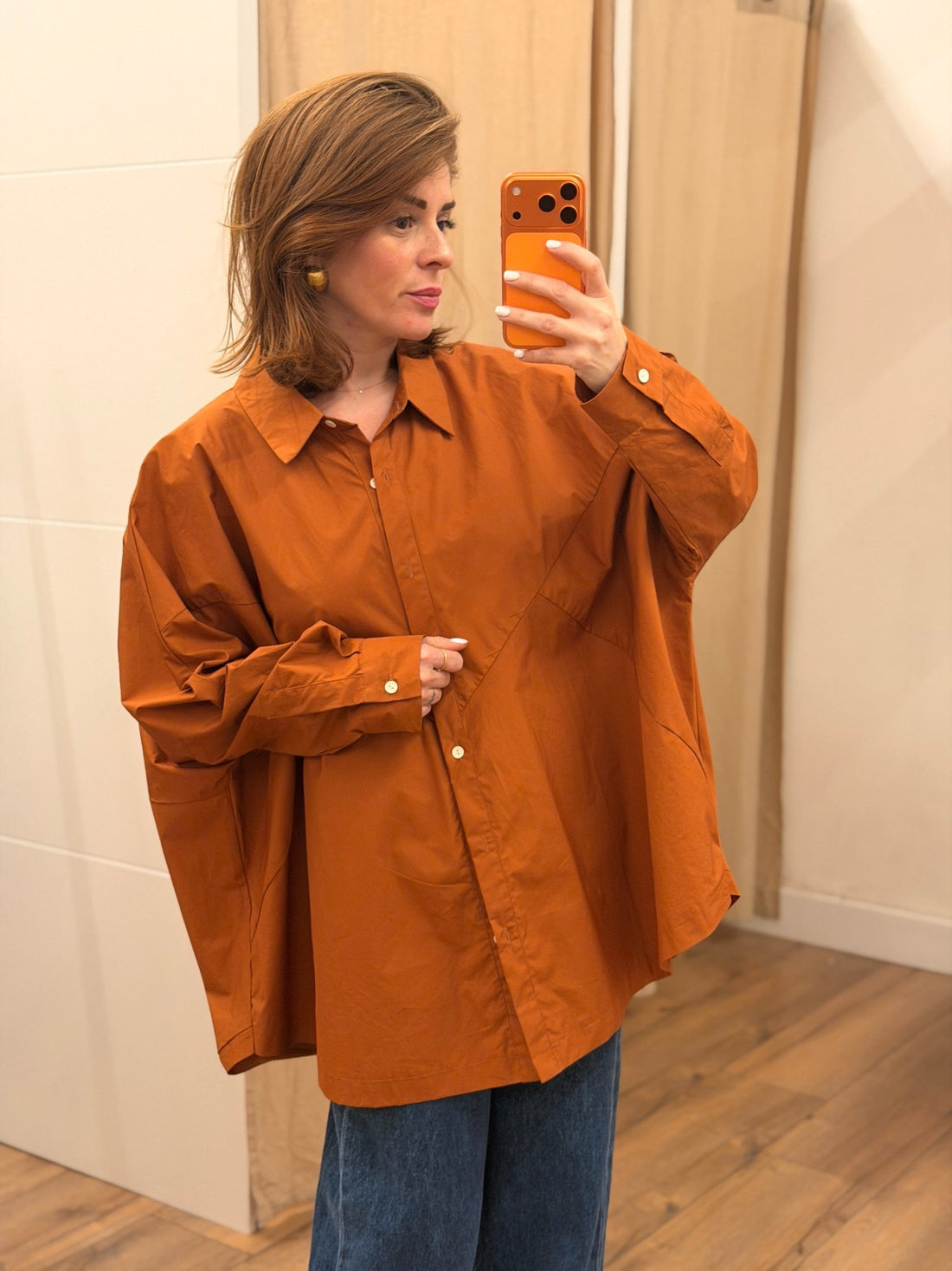 Chemise Lisa rouille - Léone