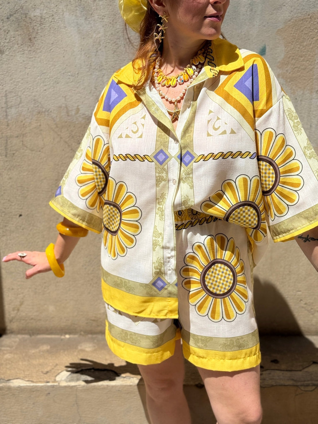 Chemise Loubna jaune - Léone