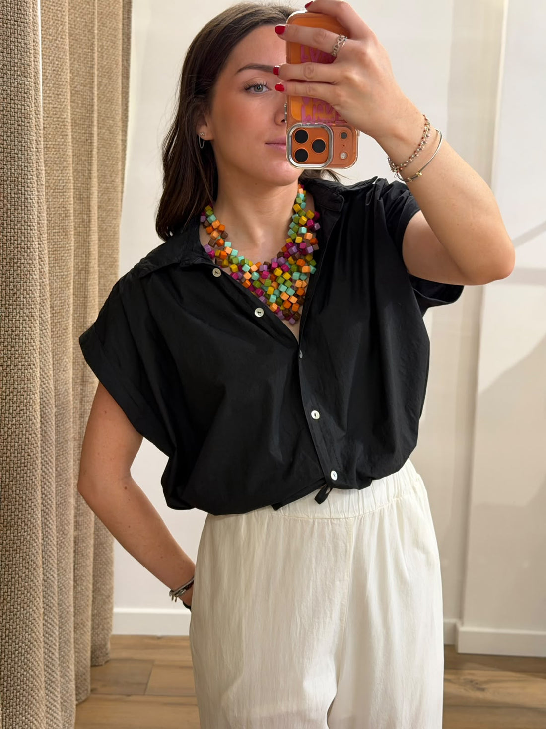Chemise manches courtes Lucky - Léone
