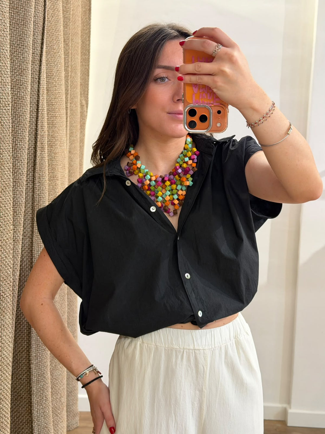 Chemise manches courtes Lucky - Léone