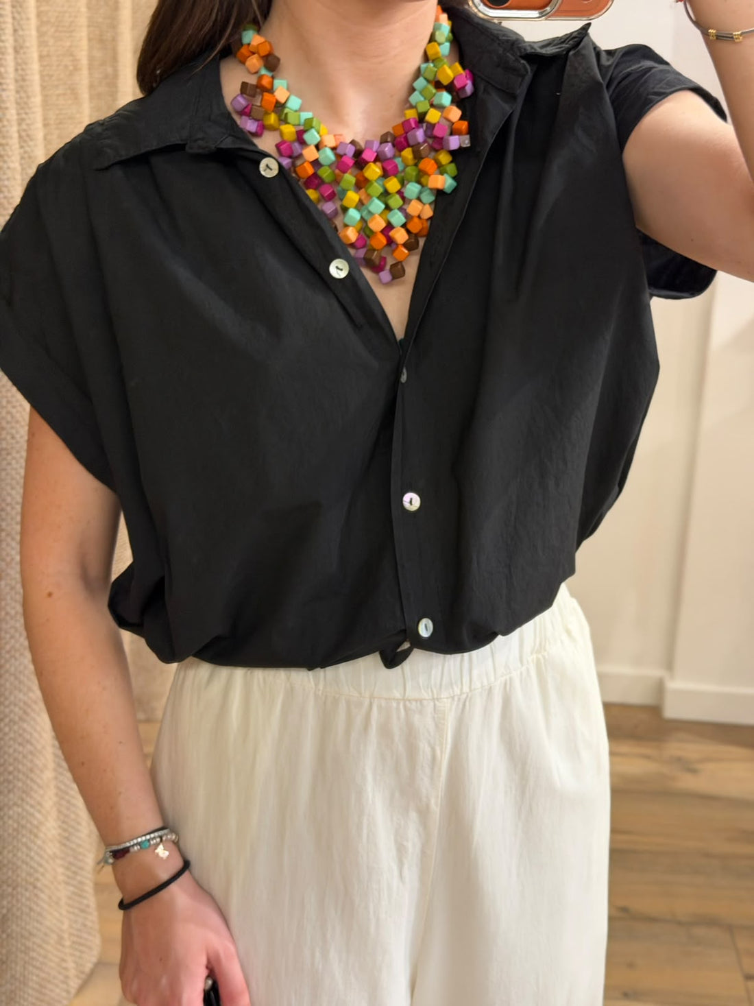 Chemise manches courtes Lucky - Léone