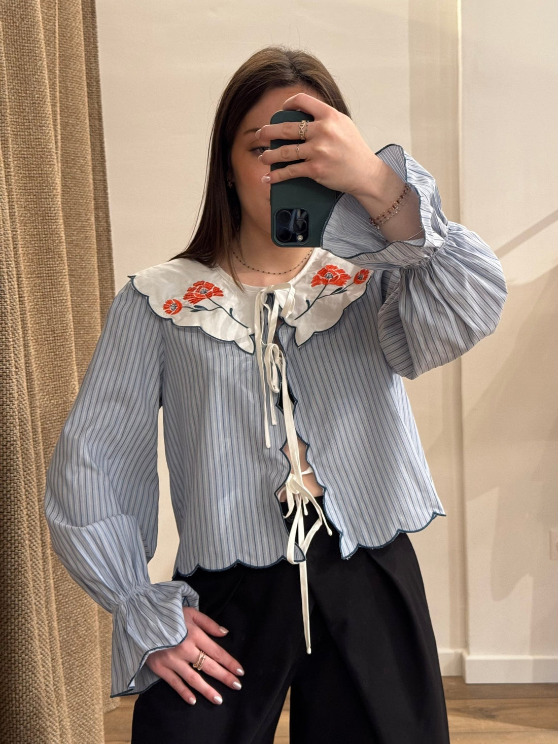 Chemise Marika bleue - Léone