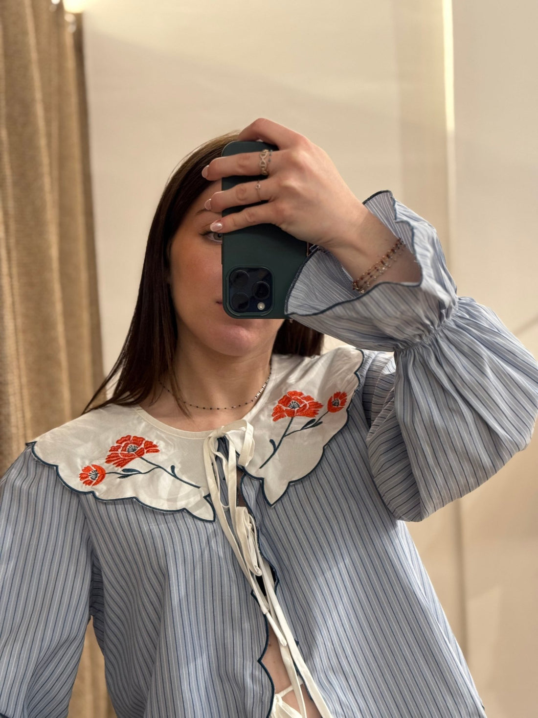 Chemise Marika bleue - Léone