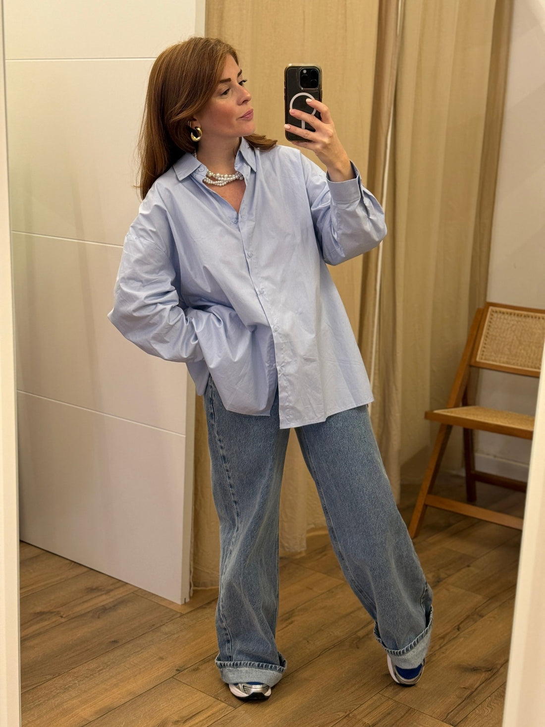 Chemise Marine bleu ciel - Léone