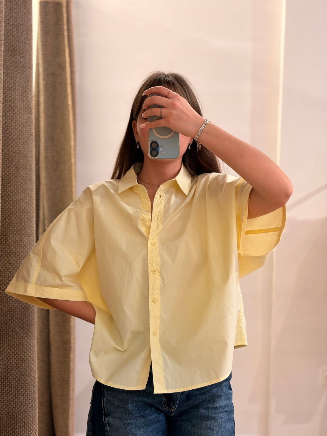 Chemise Maximette jaune - Léone