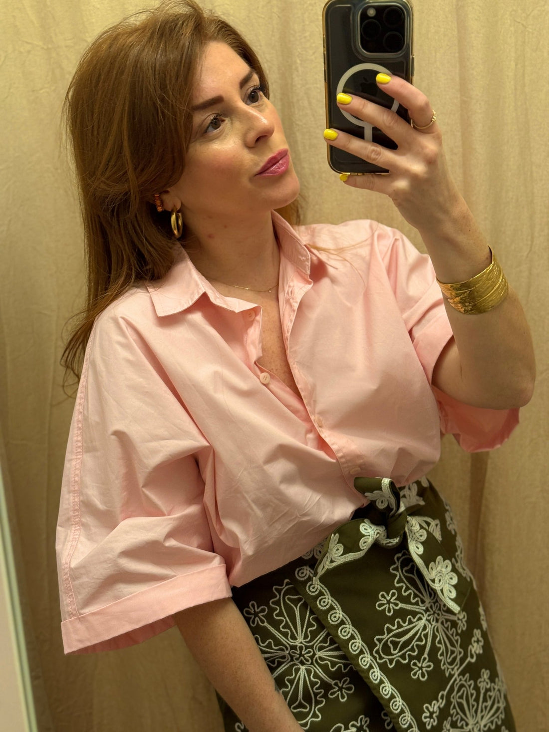 Chemise Maximette rose - Léone
