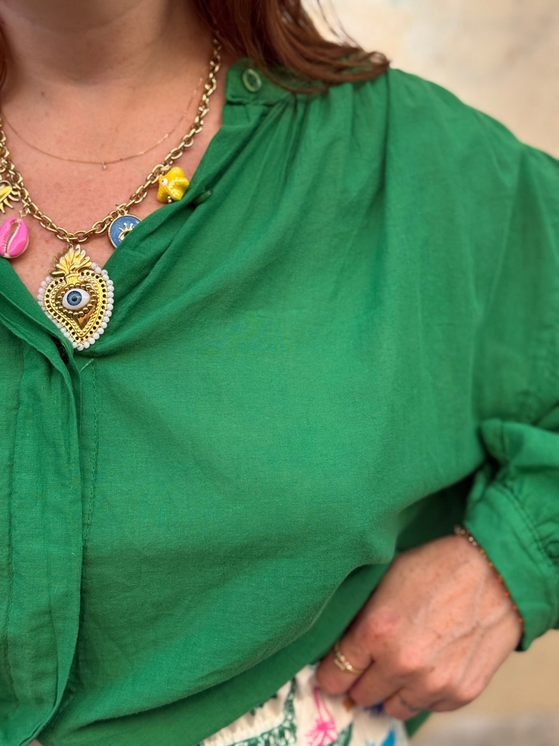 Chemise Mila verte - Léone