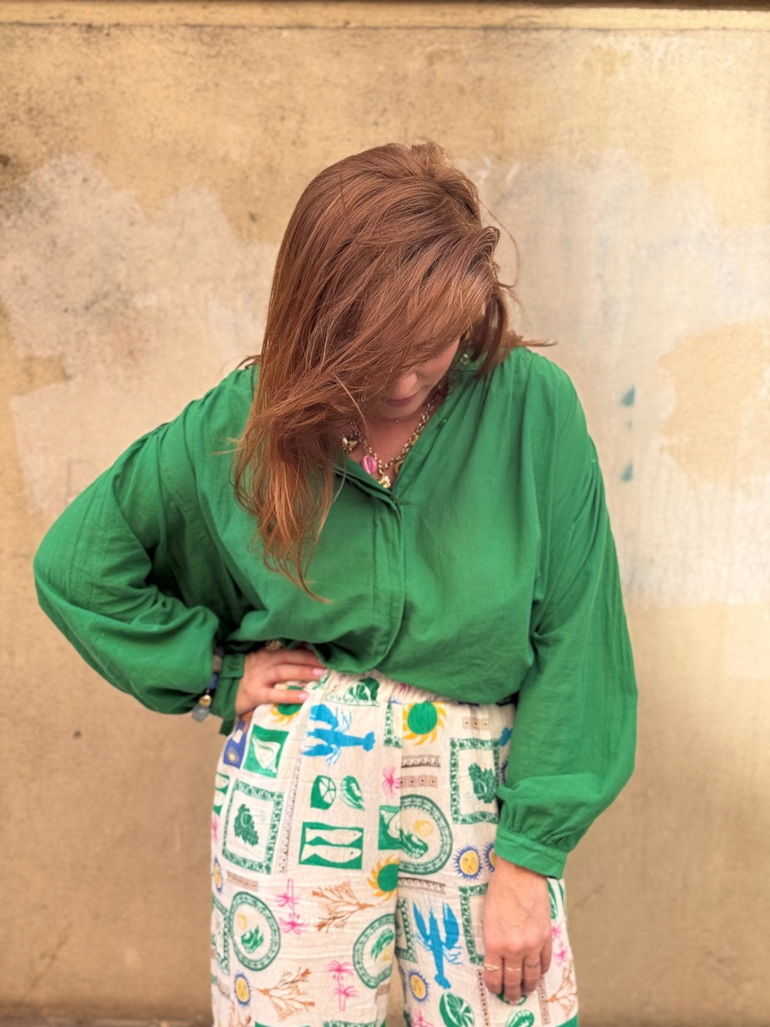 Chemise Mila verte - Léone