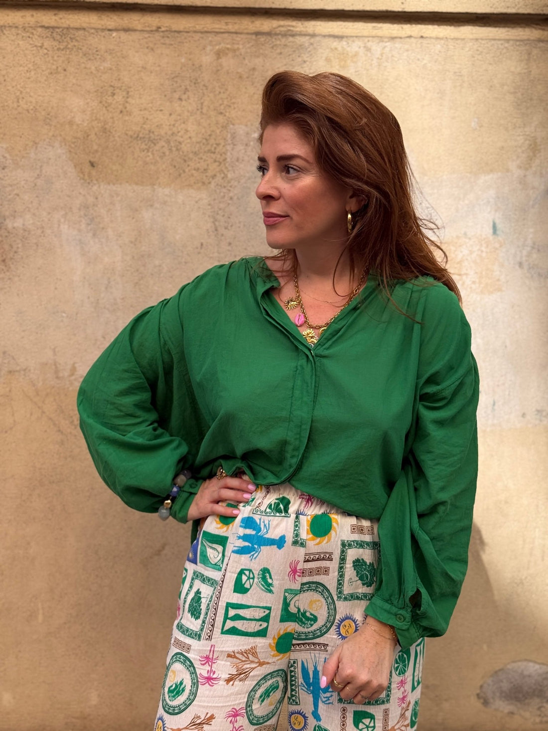 Chemise Mila verte - Léone