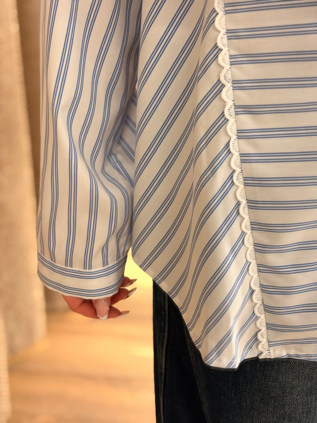 Chemise Nadine bleue - Léone