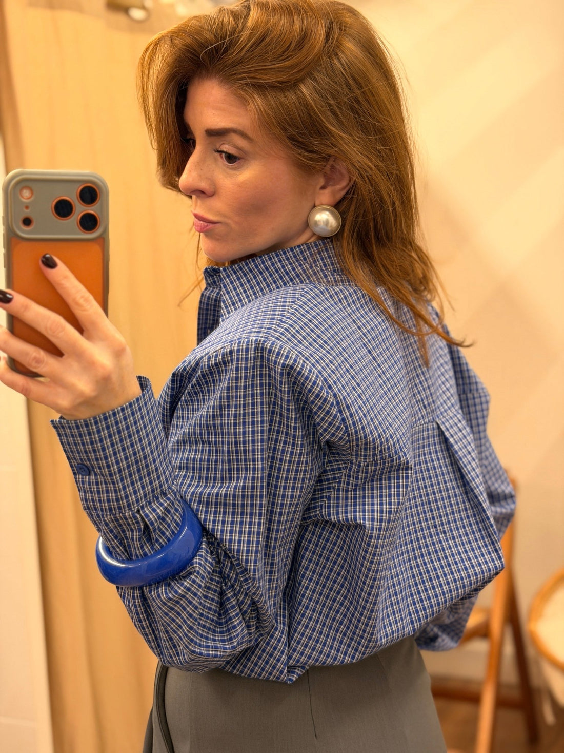 Chemise olivia bleue - Léone