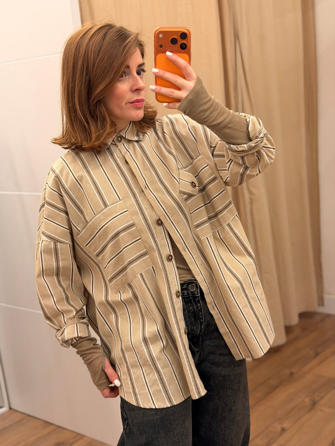 Chemise pamela beige - Léone