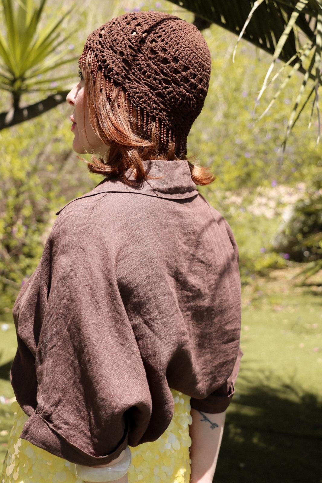 Chemise Polynésie marron - Léone