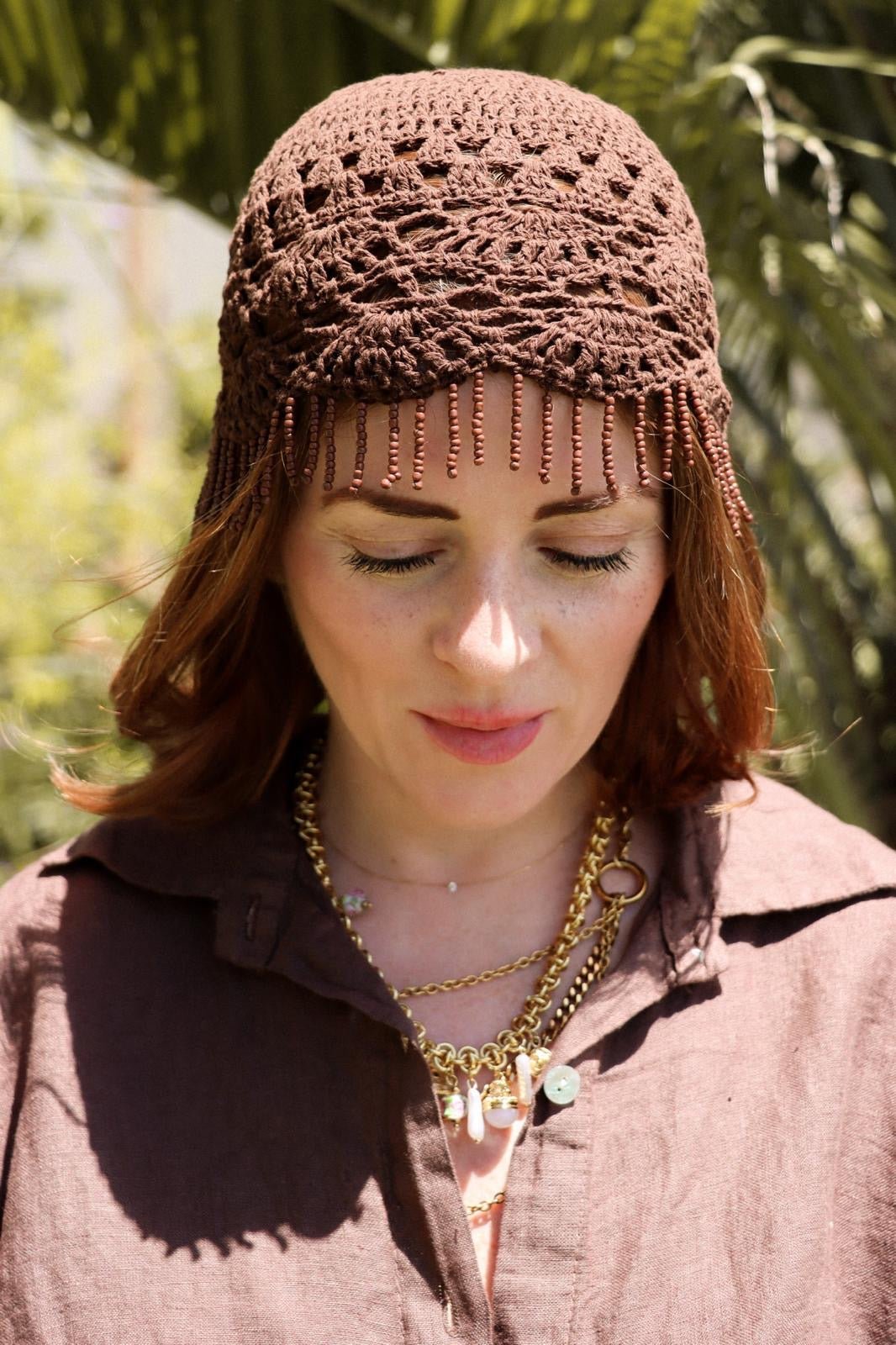 Chemise Polynésie marron - Léone