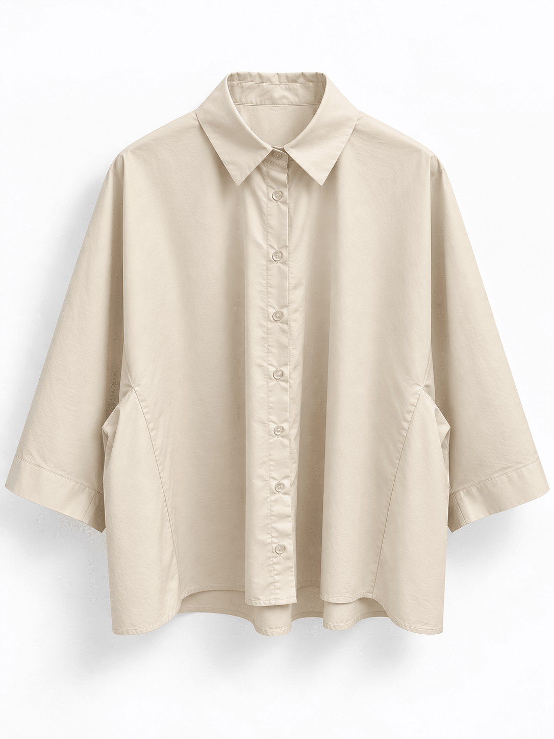 Chemise popeline beige - Léone