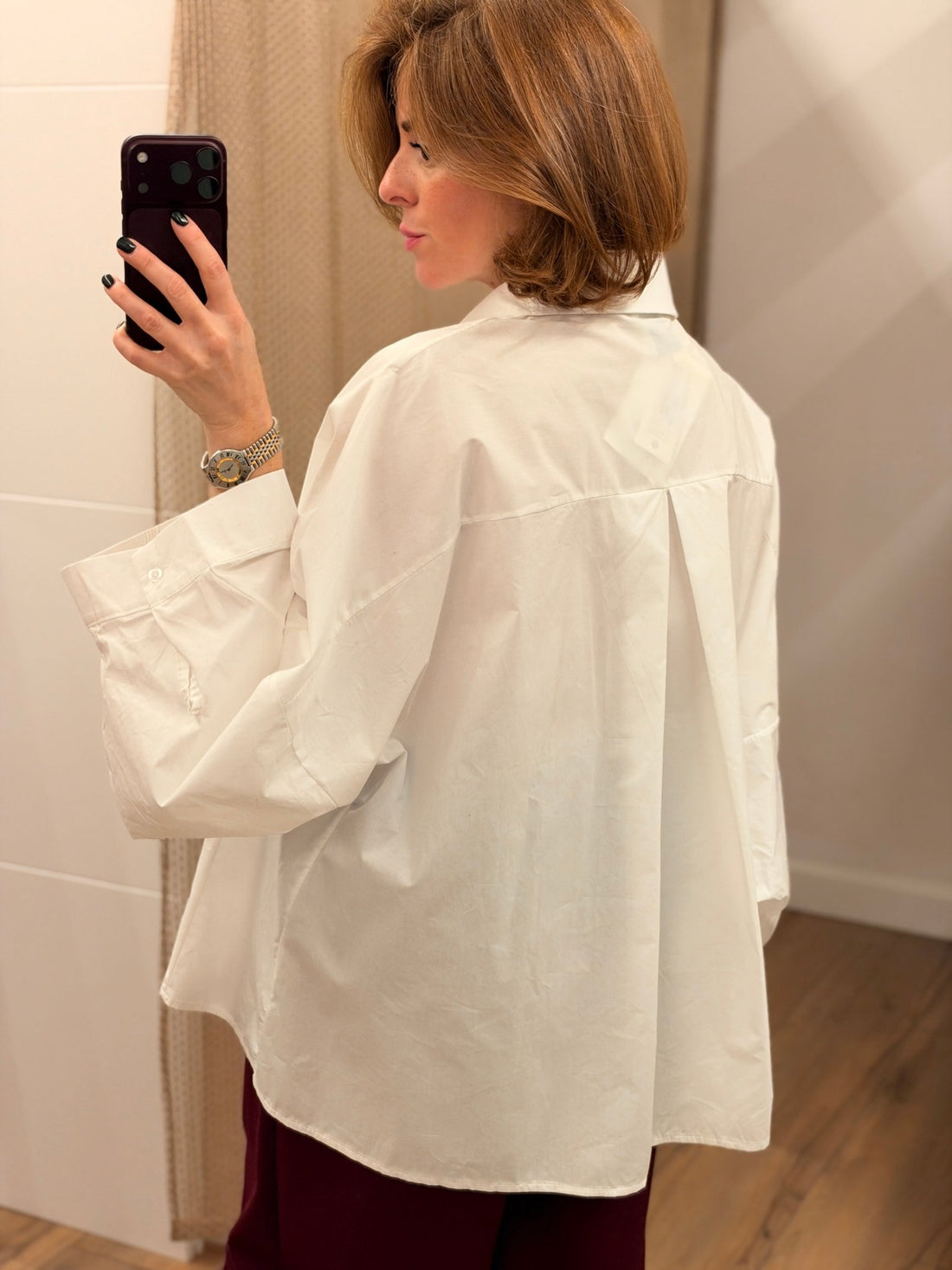 Chemise popeline blanche - Léone