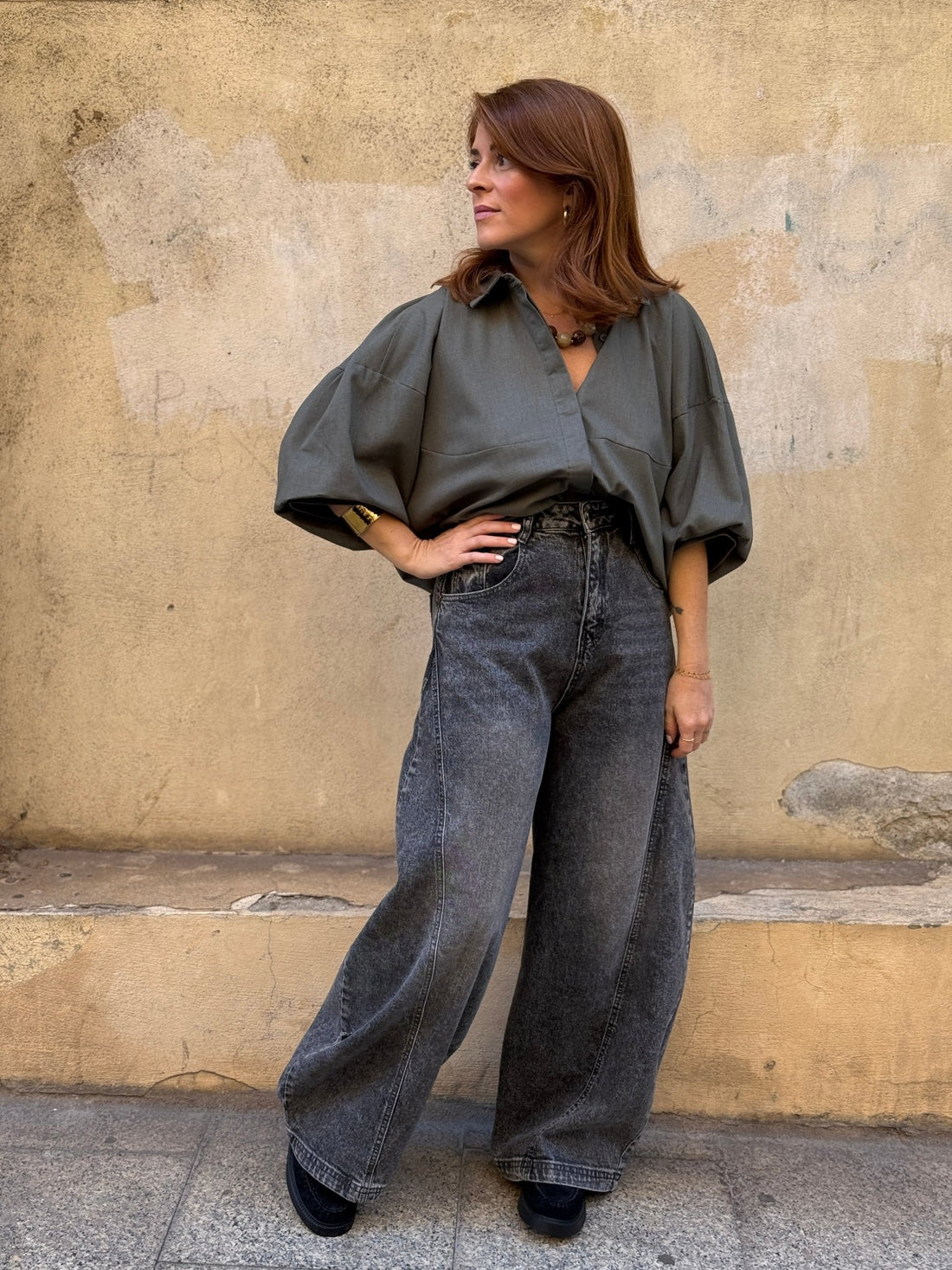 Chemise Sandra kaki - Léone
