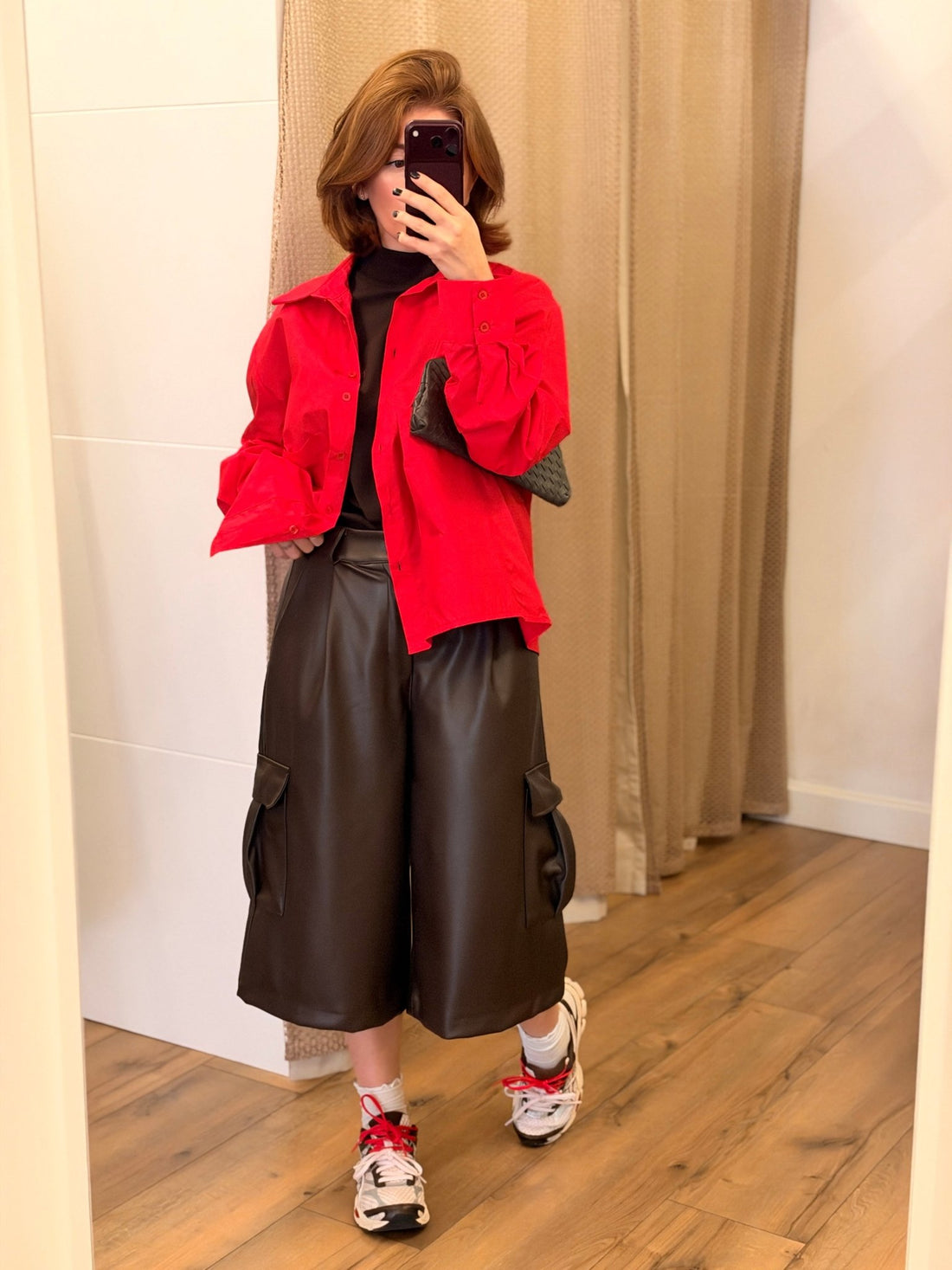 Chemise Tracy rouge - Léone