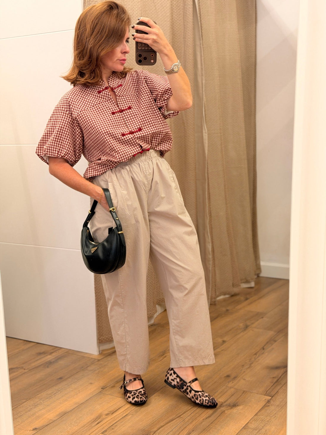 Chemise vichy Kung bordeaux - Léone