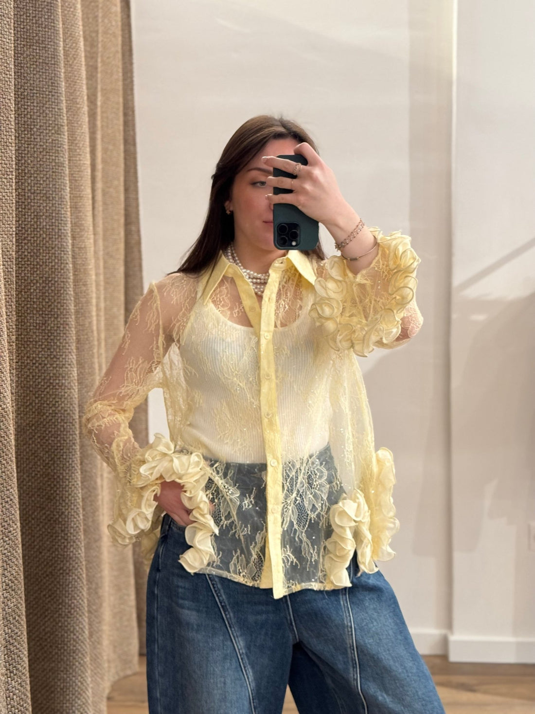 Chemise Wendy jaune - Léone